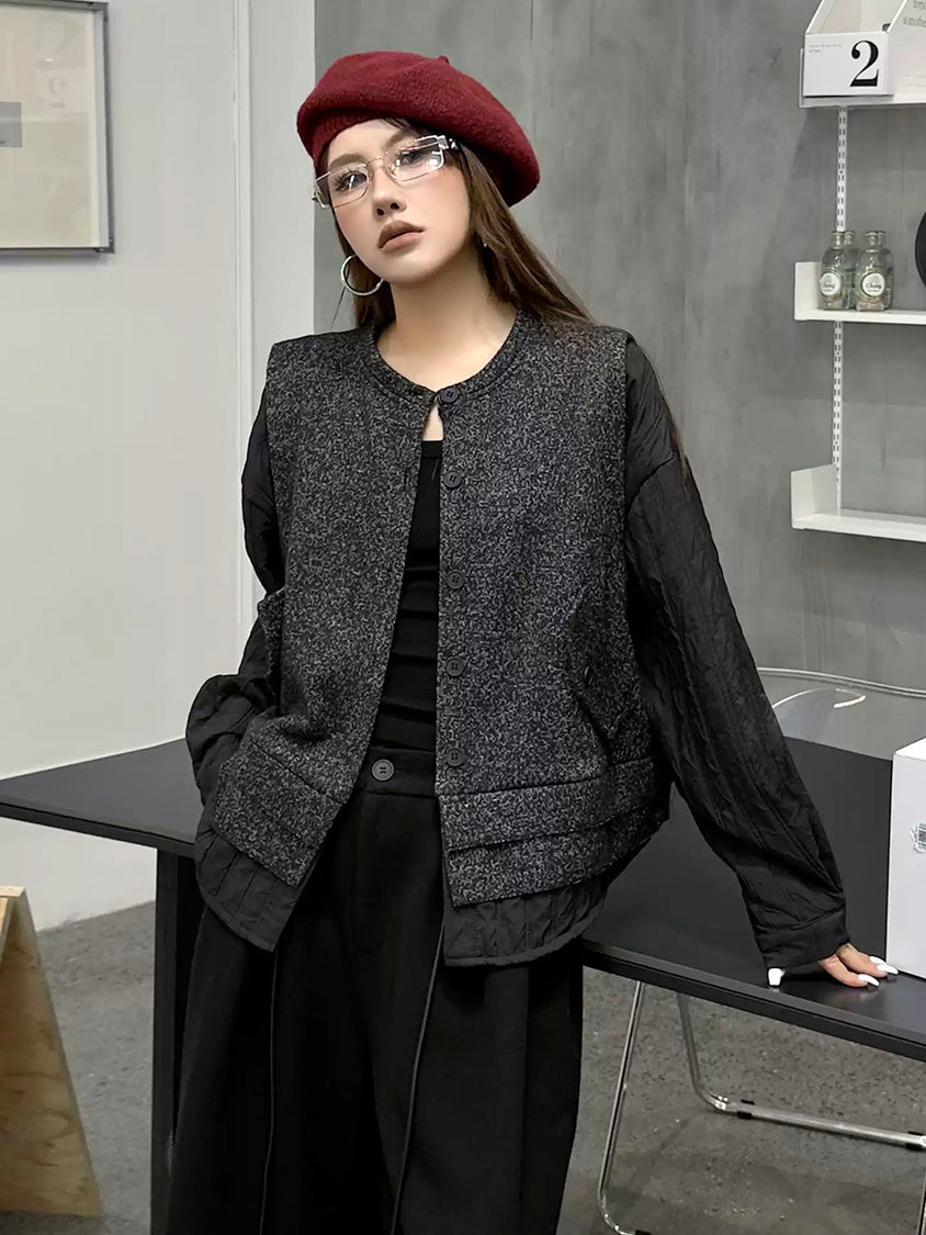 ミックステクスチャープレーントップ