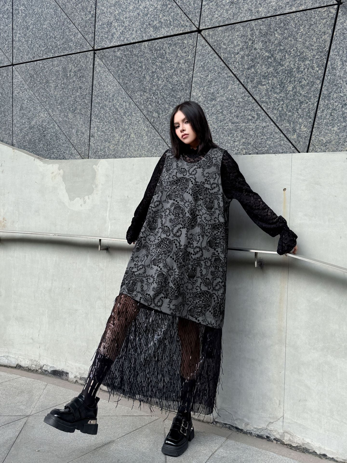 エンブロイダリーフリンジドレスシリーズ