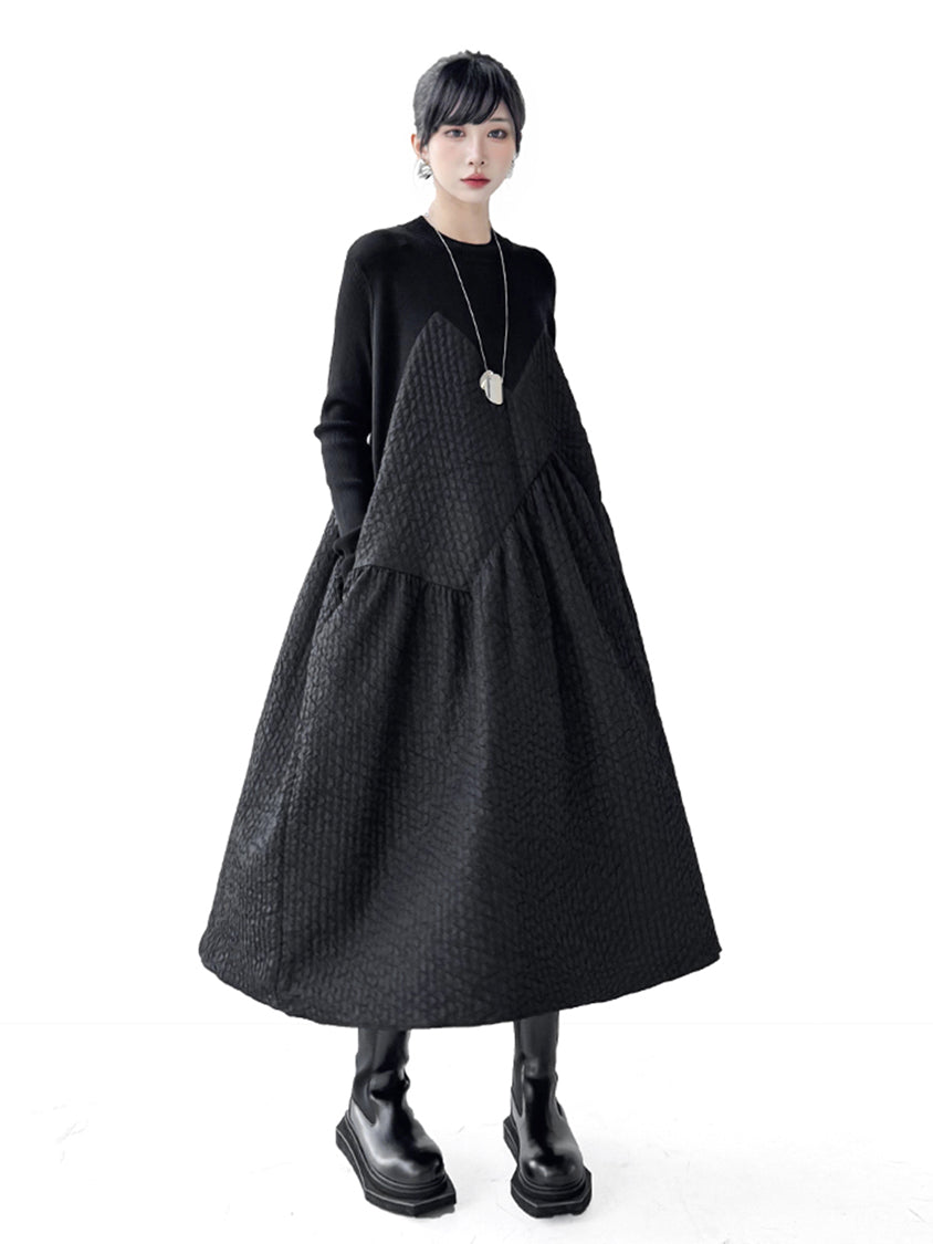 Mesh stitch top and skirt