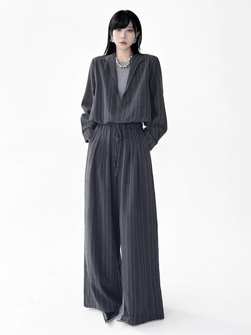 Mesh stitch top and skirt