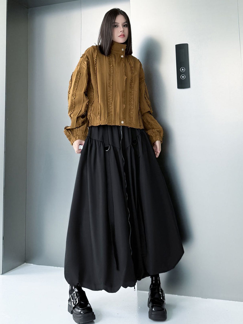 ハイウエストバルーンスカート