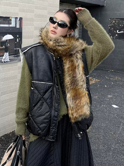 キルトボリュームベストジャケット