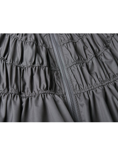 Mesh stitch top and skirt