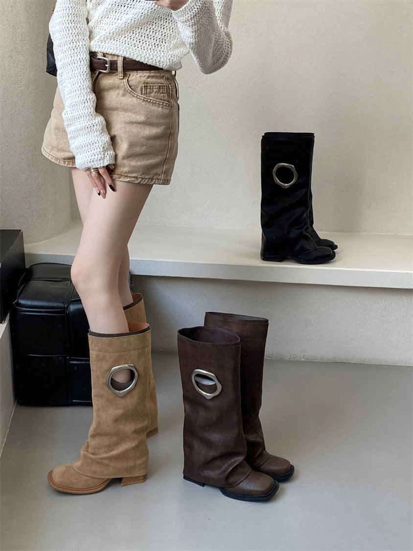 オーバルリングミドルブーツ