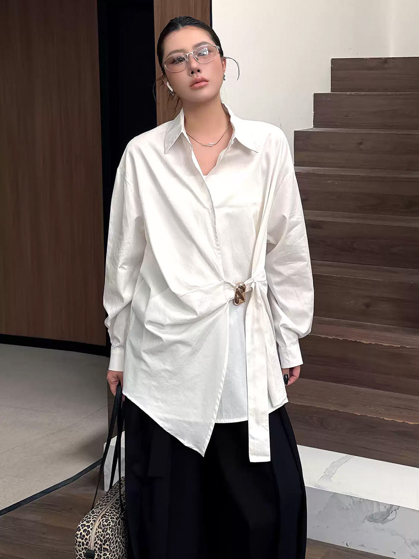 ツイストバックルブラウス