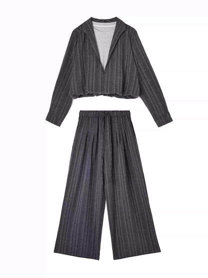 Mesh stitch top and skirt