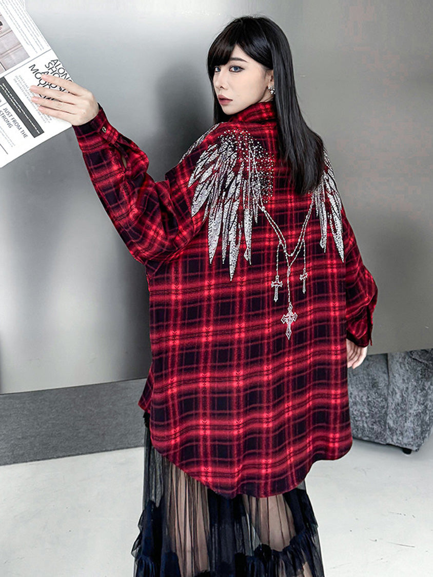 Mesh stitch top and skirt
