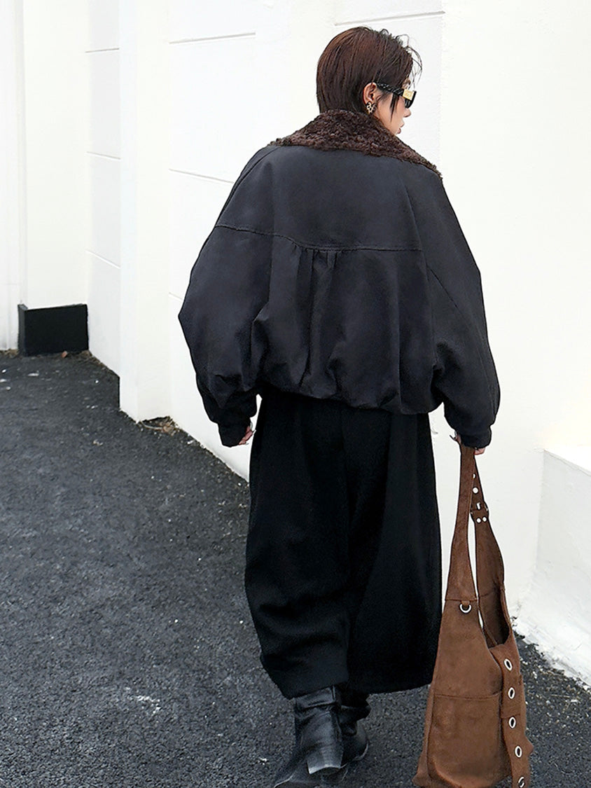 ボアカラージャケット