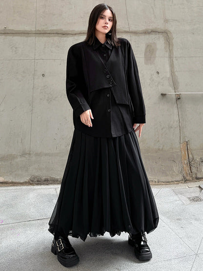 ドレープレイヤードブラウス＆バルーンスカートシリーズ