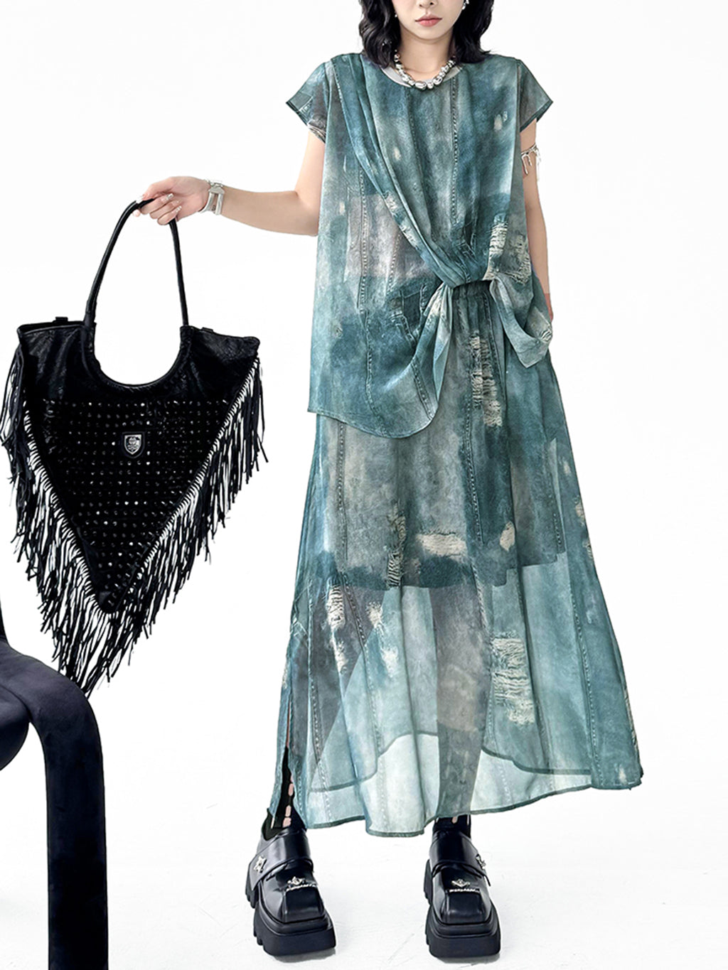 Floating Tie-Dye Top &amp; Skirt 