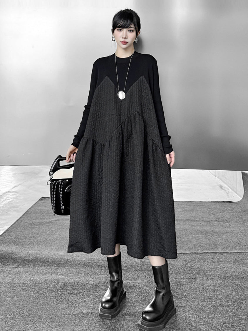 Mesh stitch top and skirt