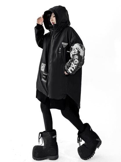 グラフィックスリーブジップジャケット