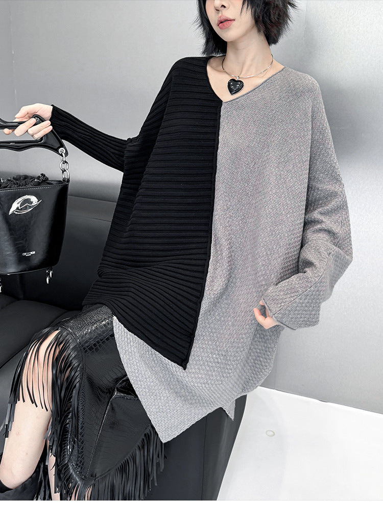 ツートンオーバーラップトップ