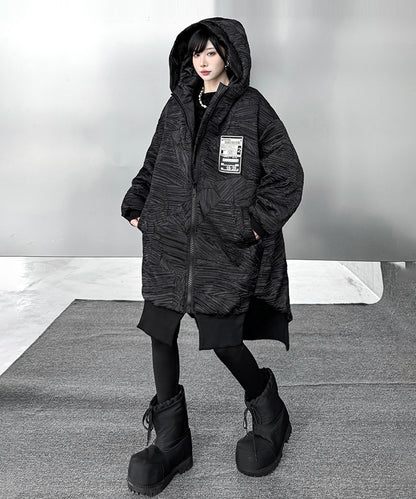 テクスチャーフーデッドブルゾン