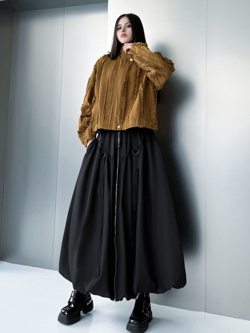 ハイウエストバルーンスカート