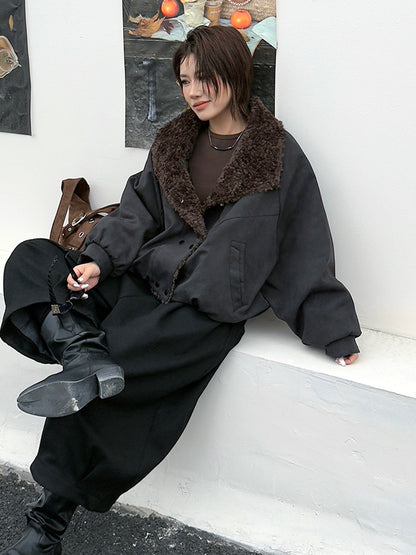 ボアカラージャケット