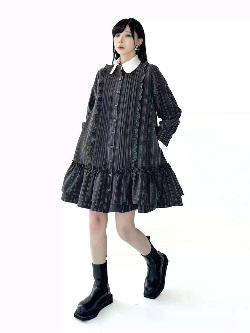 Mesh stitch top and skirt