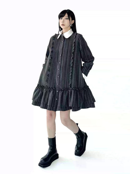 Mesh stitch top and skirt