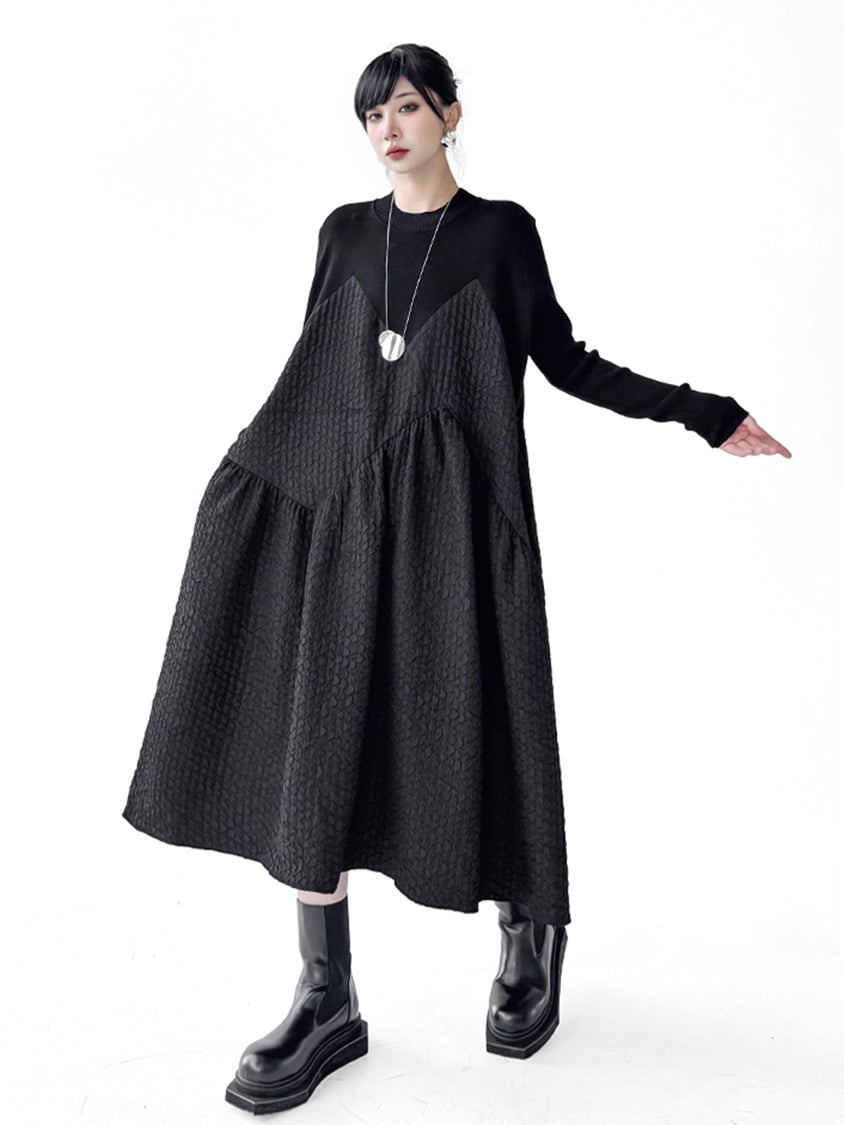 Mesh stitch top and skirt