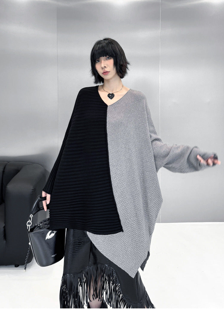 ツートンオーバーラップトップ