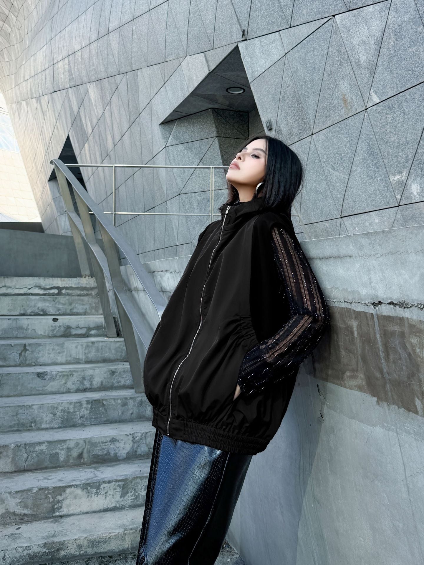 エアコットンジップアップベスト