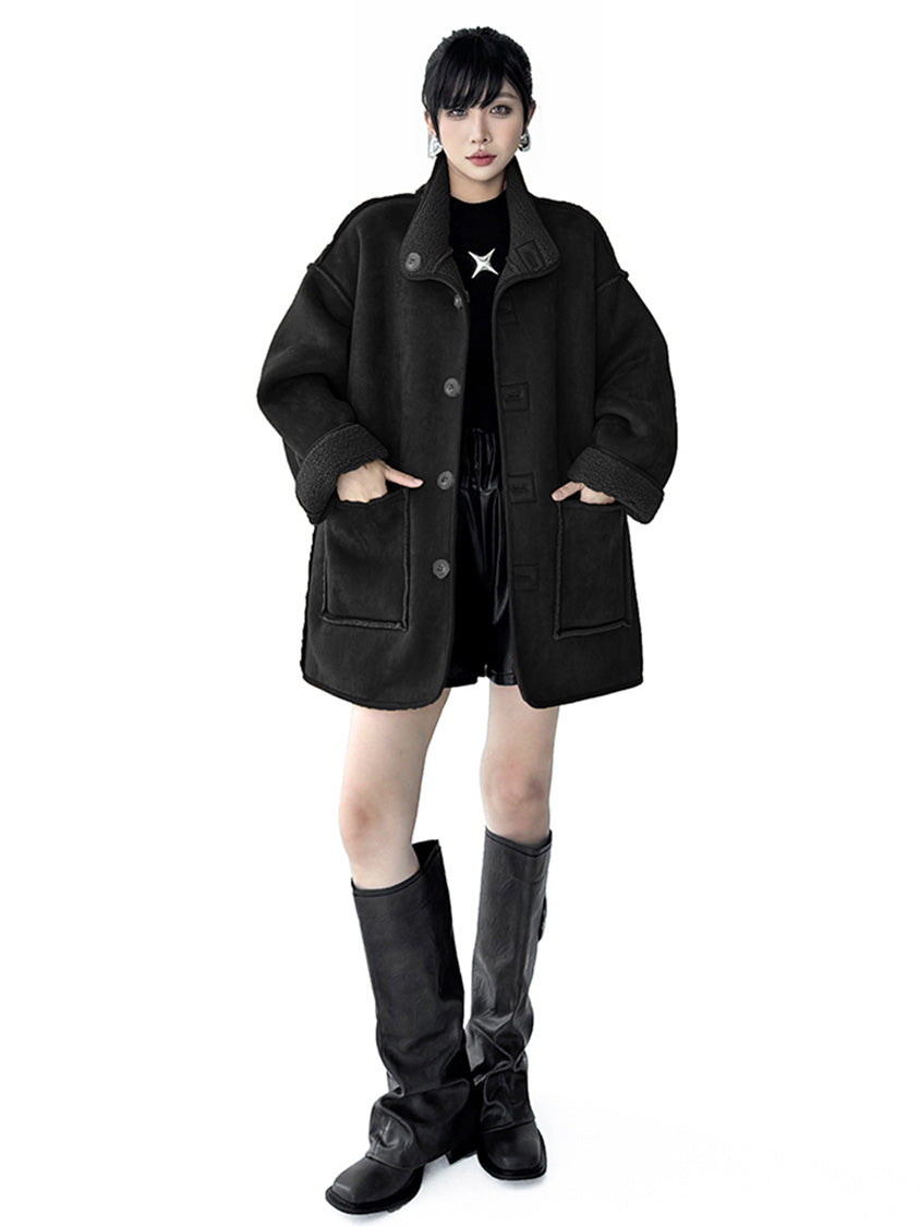 リバーシブルボアコート