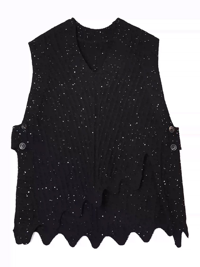 Mesh stitch top and skirt