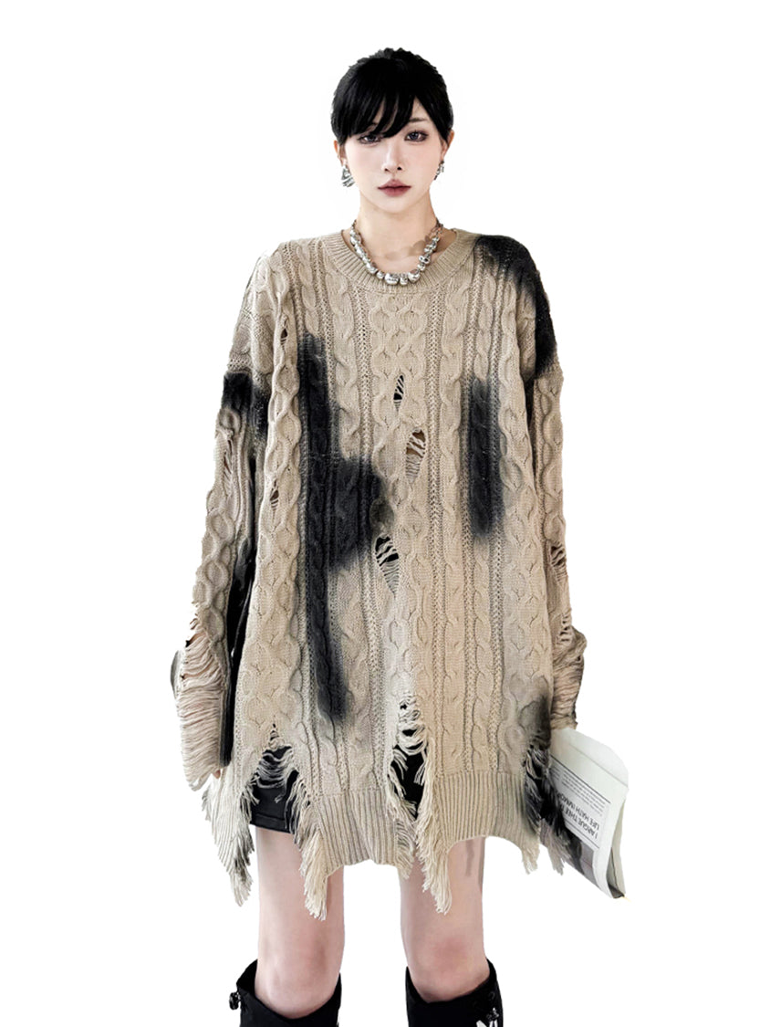 Mesh stitch top and skirt