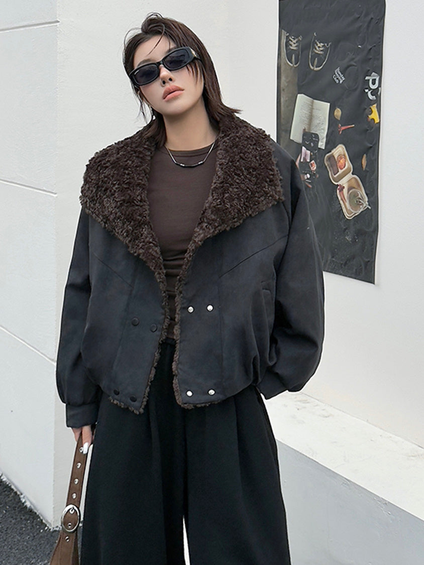 ボアカラージャケット