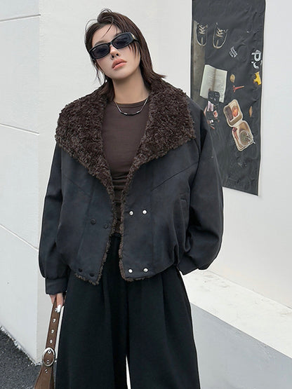 ボアカラージャケット