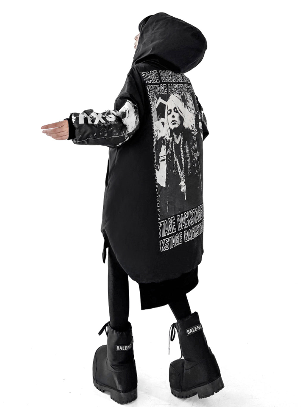 グラフィックスリーブジップジャケット