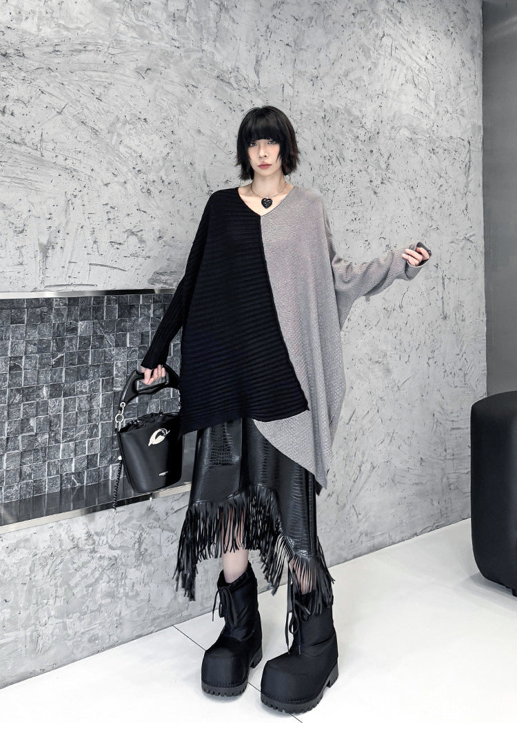 ツートンオーバーラップトップ