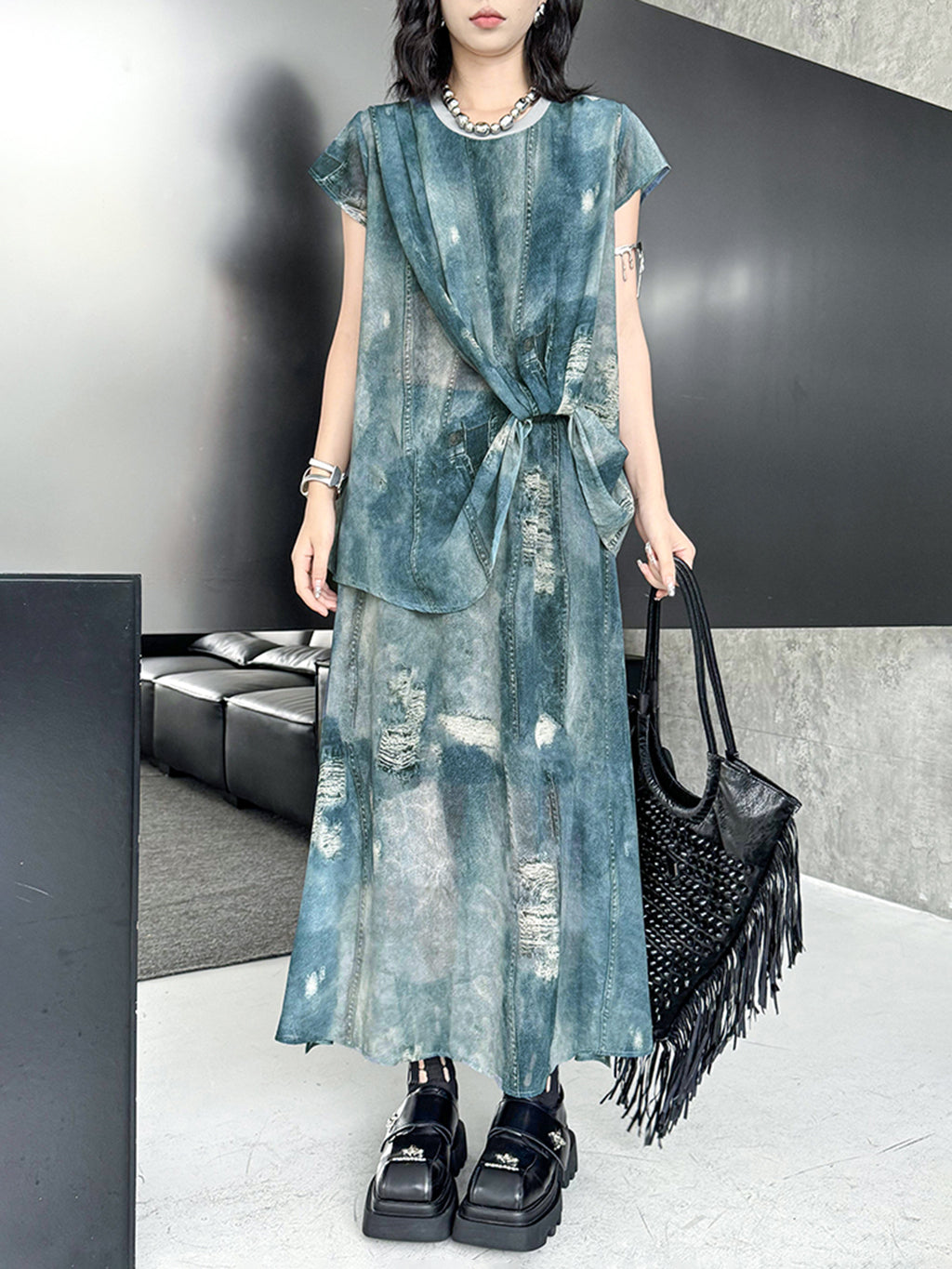 Floating Tie-Dye Top &amp; Skirt 