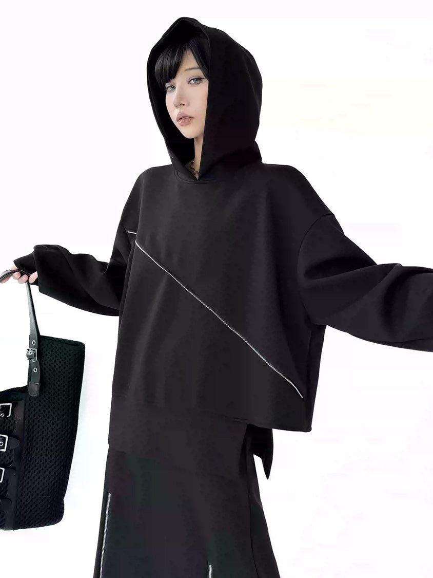 ダイアゴナルジップフーディー＆ジップスリットスカートシリーズ