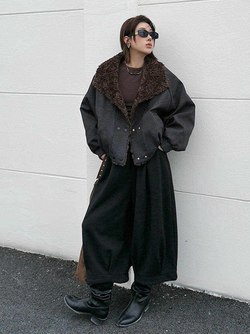 ボアカラージャケット