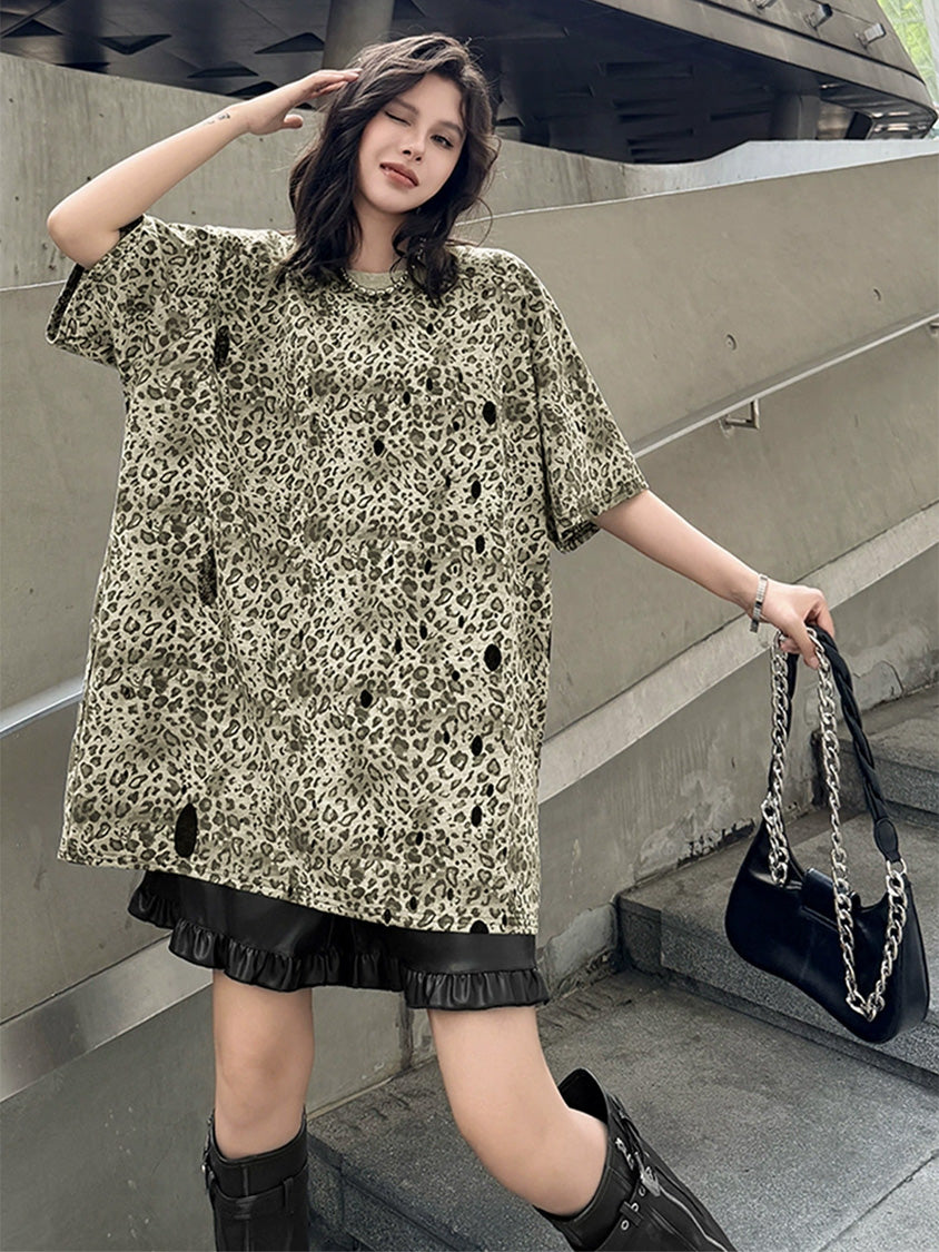 Mesh stitch top and skirt