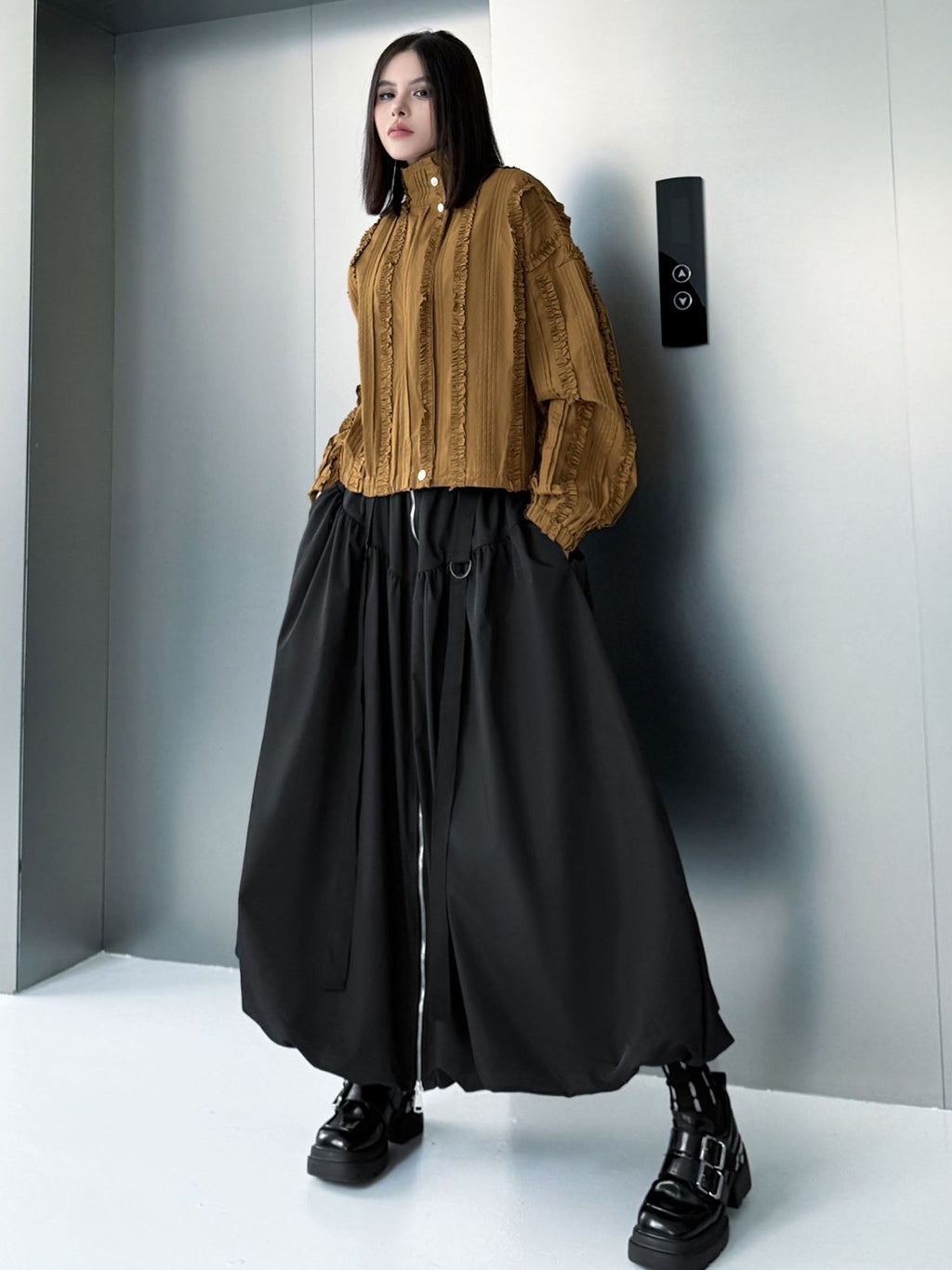 ハイウエストバルーンスカート