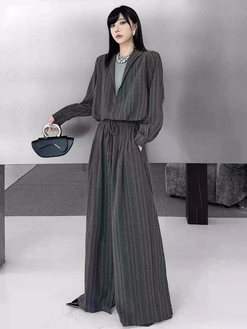 Mesh stitch top and skirt