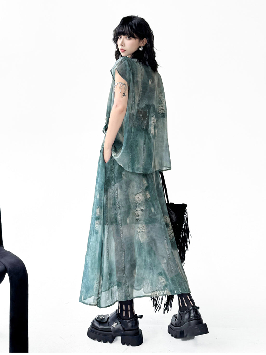 Floating Tie-Dye Top &amp; Skirt 