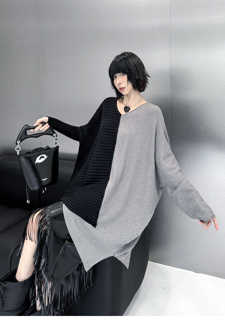 ツートンオーバーラップトップ