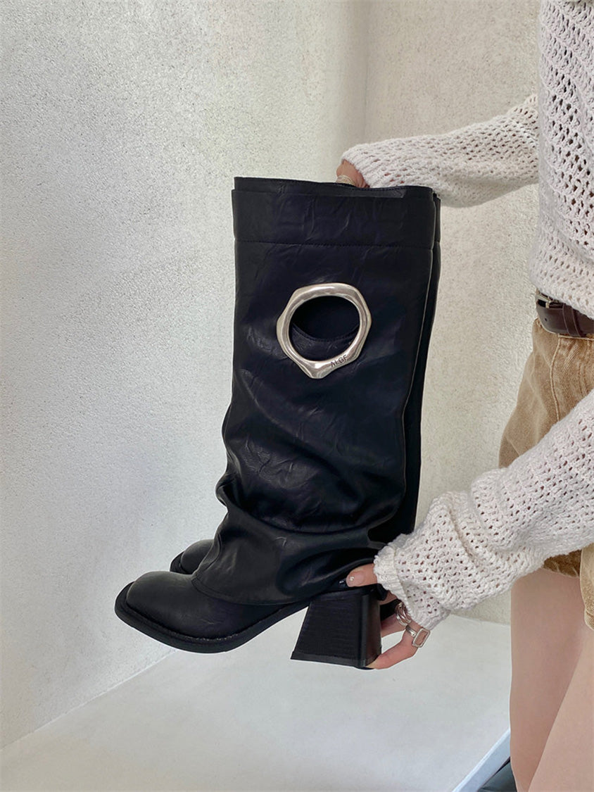 オーバルリングミドルブーツ
