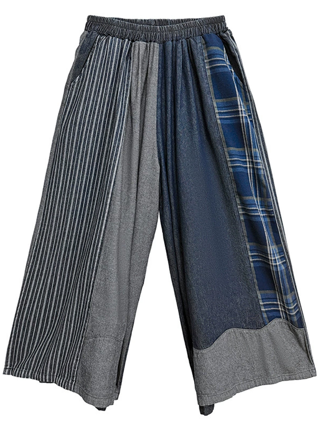 Scarf tie blouse and denim pants series 