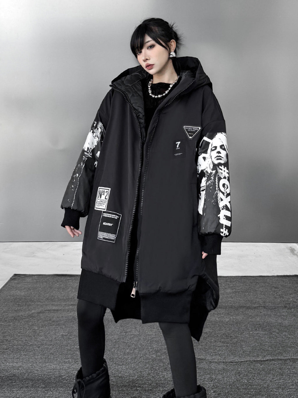 グラフィックスリーブジップジャケット