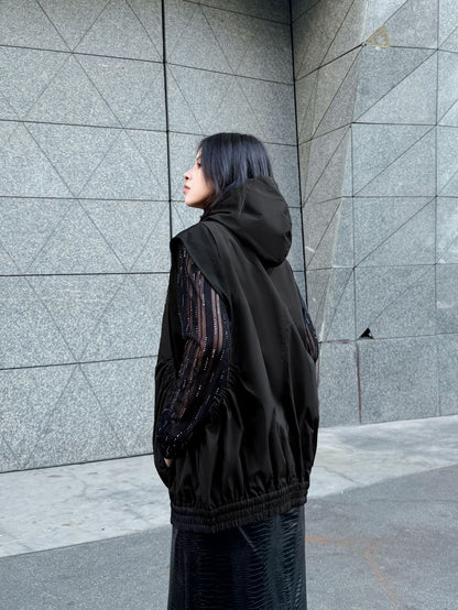 エアコットンジップアップベスト