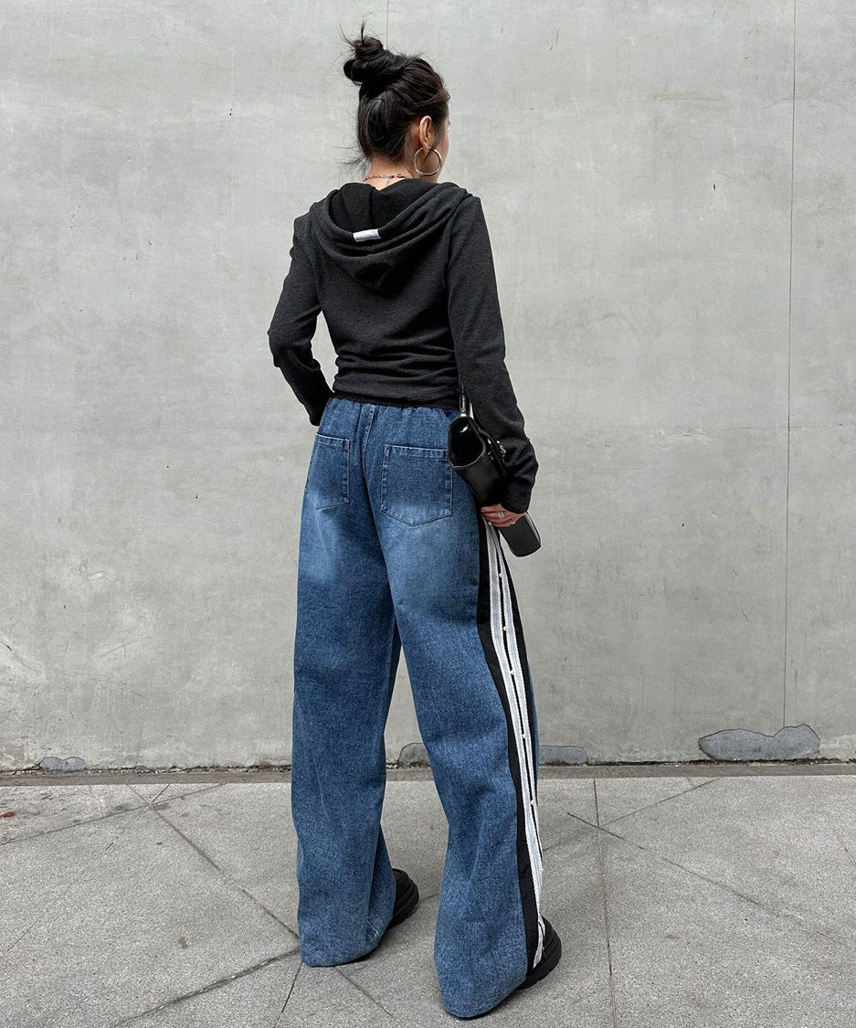 ラインパールデニムパンツ