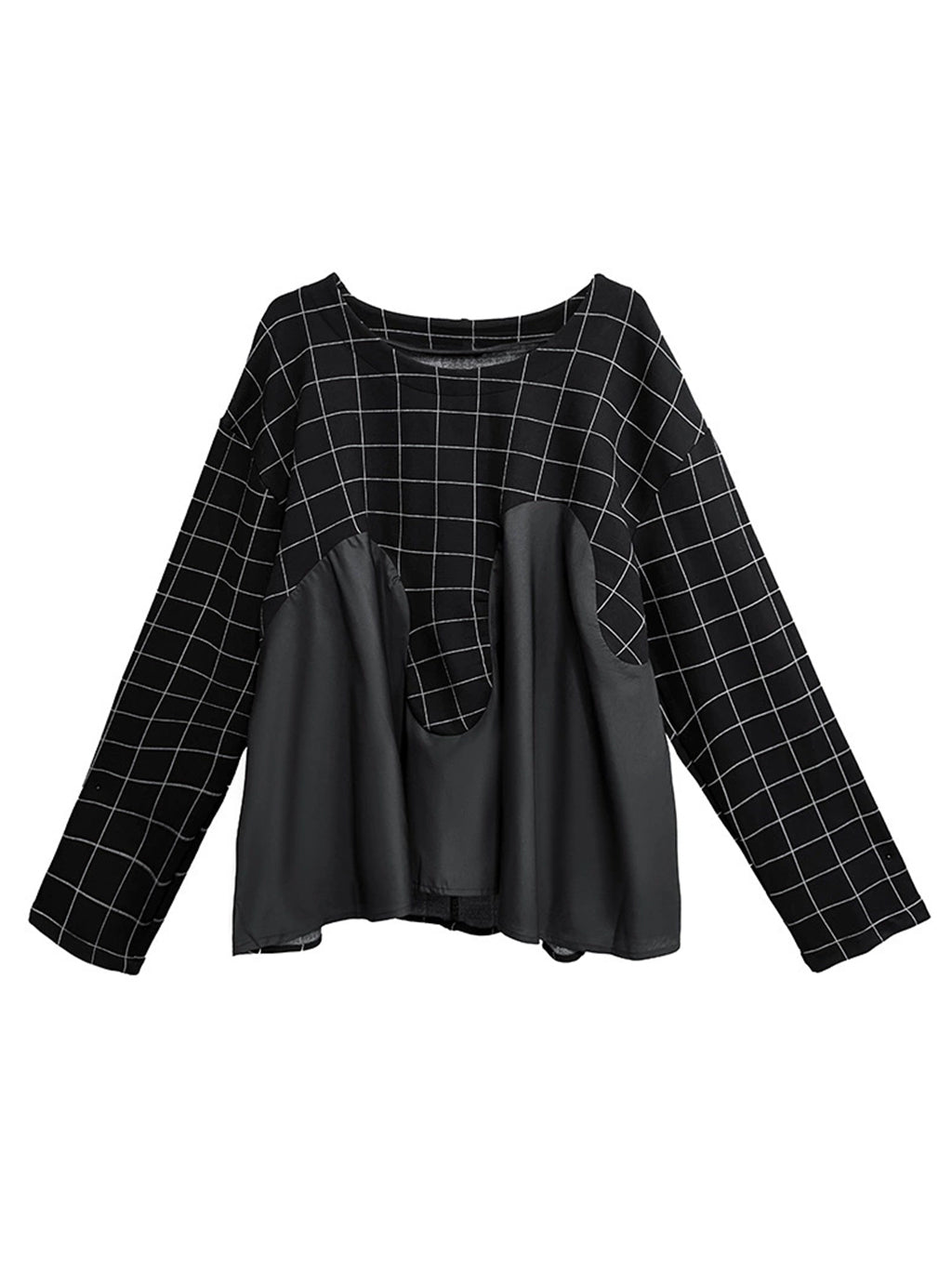 グリッドコンビネーショントップス