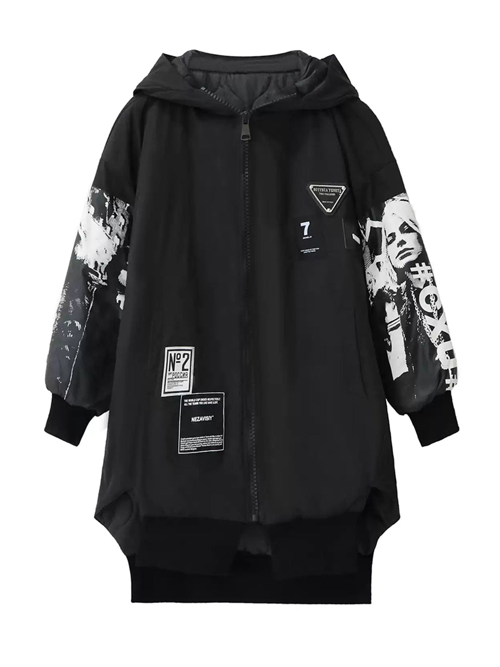 グラフィックスリーブジップジャケット