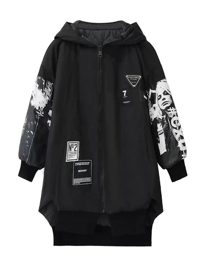 グラフィックスリーブジップジャケット