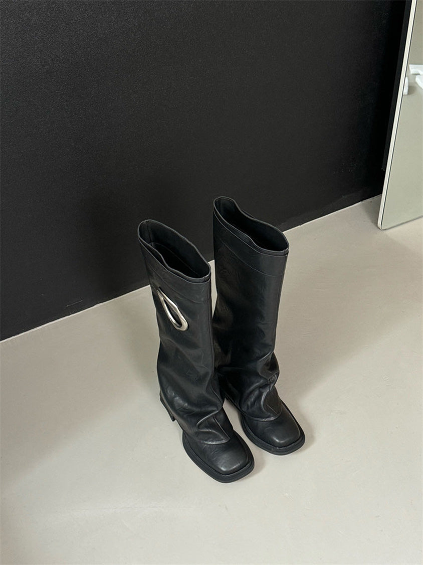 オーバルリングミドルブーツ