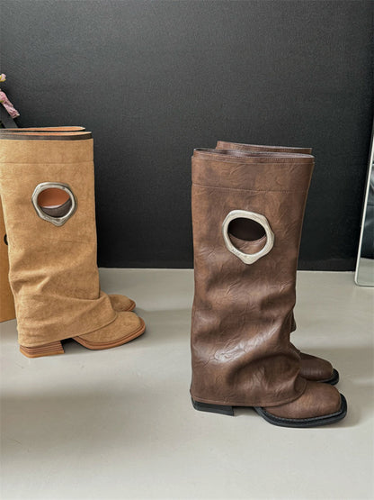 オーバルリングミドルブーツ